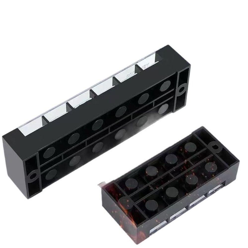 600V Screw Terminal Block 3-20 Positions Fixed Wiring Connector Industrial Wiring
