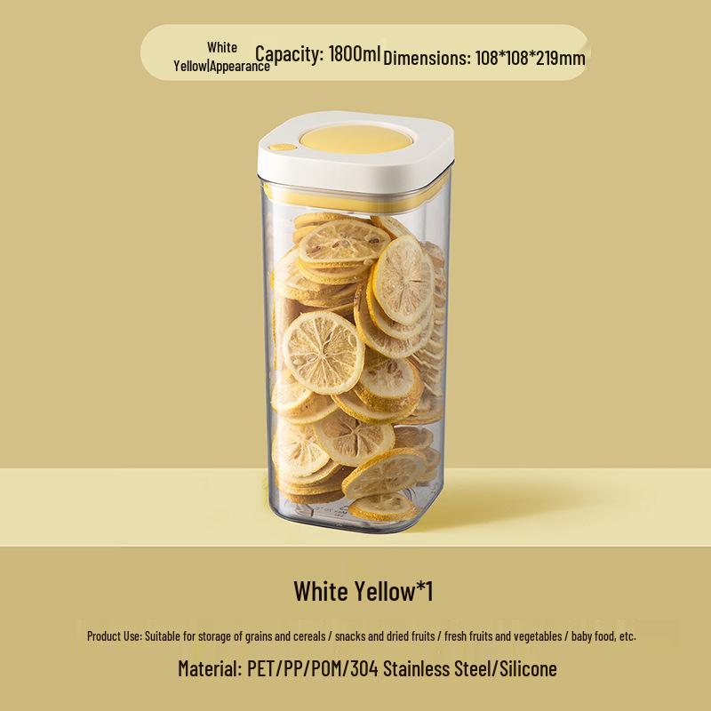 Vacuum-Sealed Food-Grade Kitchen Storage Jar for Coffee Beans & Grains