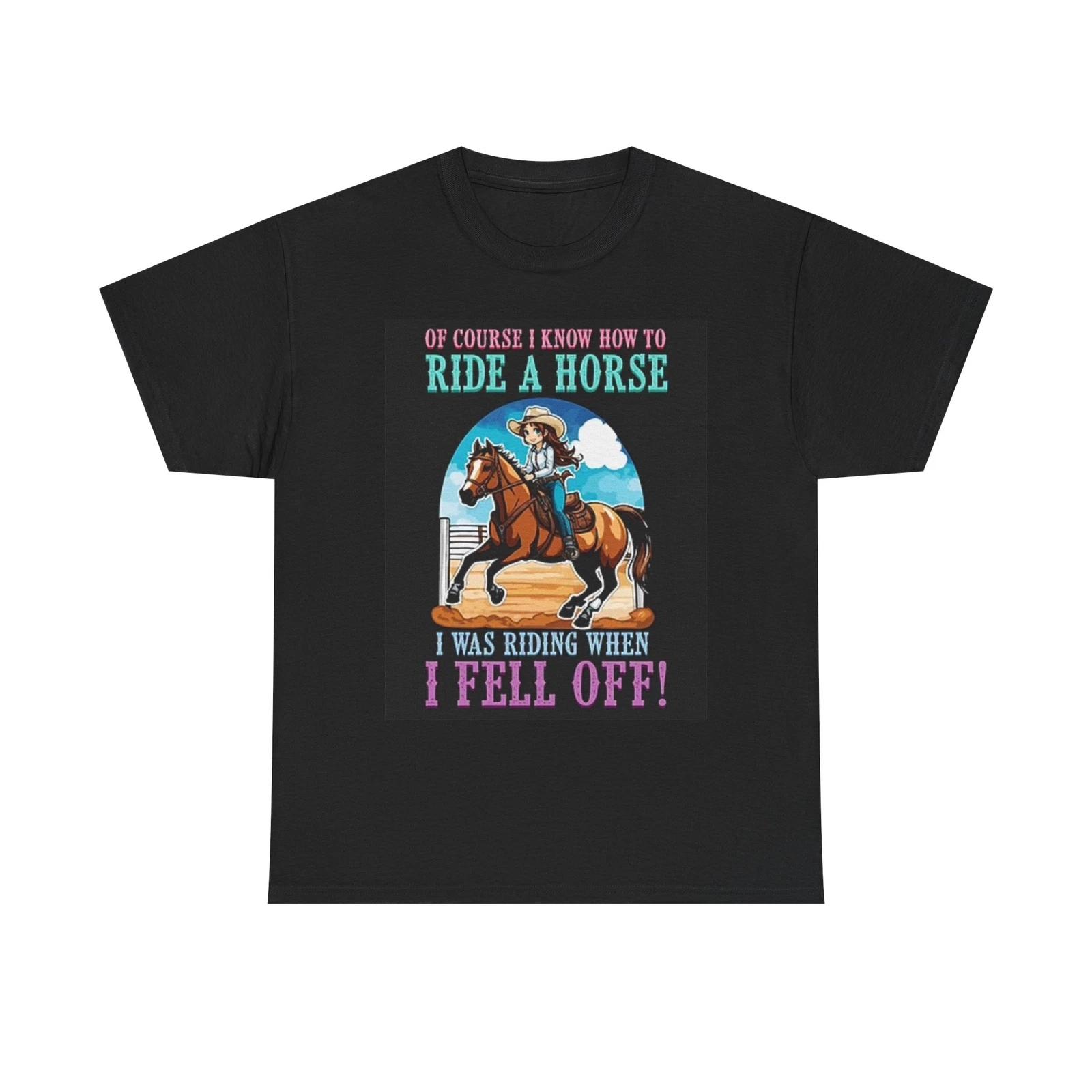 Men s and Women s T-shirts Ride A Horse Funny Graphic XL