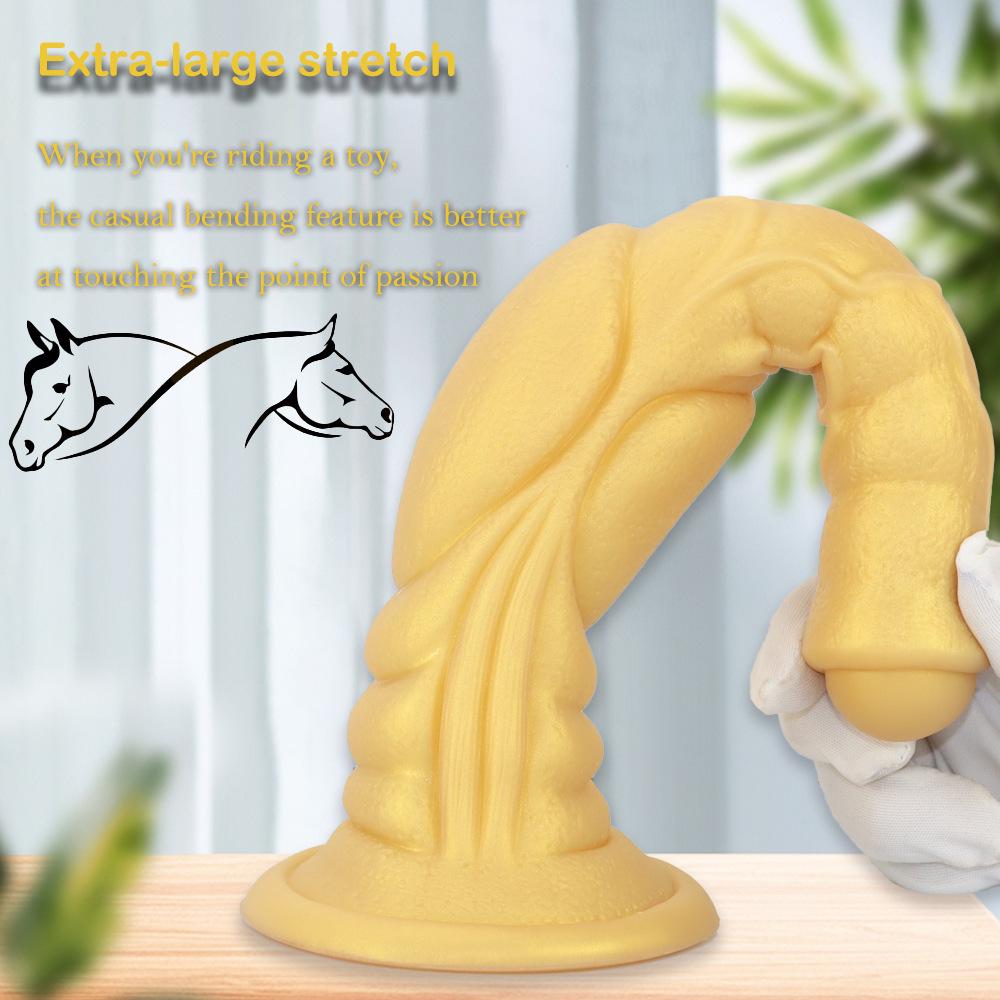 Silicone Large Horse Dildo with Suction Cup for Adults