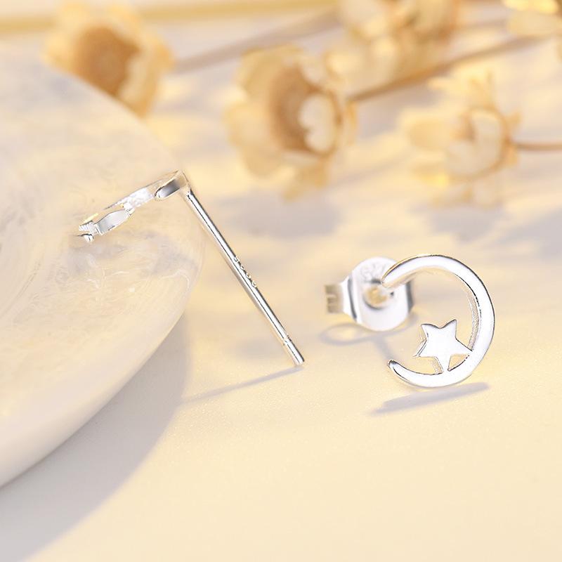 Animal Mini Super Drăguț Dulce Simplu Cercei Mici Simpli Cercei Lucioși O Săptămână Unghii Mici cu Os