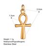 Hot Selling Summer Style Diy Pendant Waterproof 18k Gold Plated Stainless Steel Fashion Charms for Jewelry Making