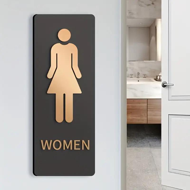 3D DIY Mann & Frau Toilettenaufkleber WC Türschild Abziehbilder Toilettenschilder Waschraum Beschilderung Plakette Wandaufkleber Dekor Abnehmbar