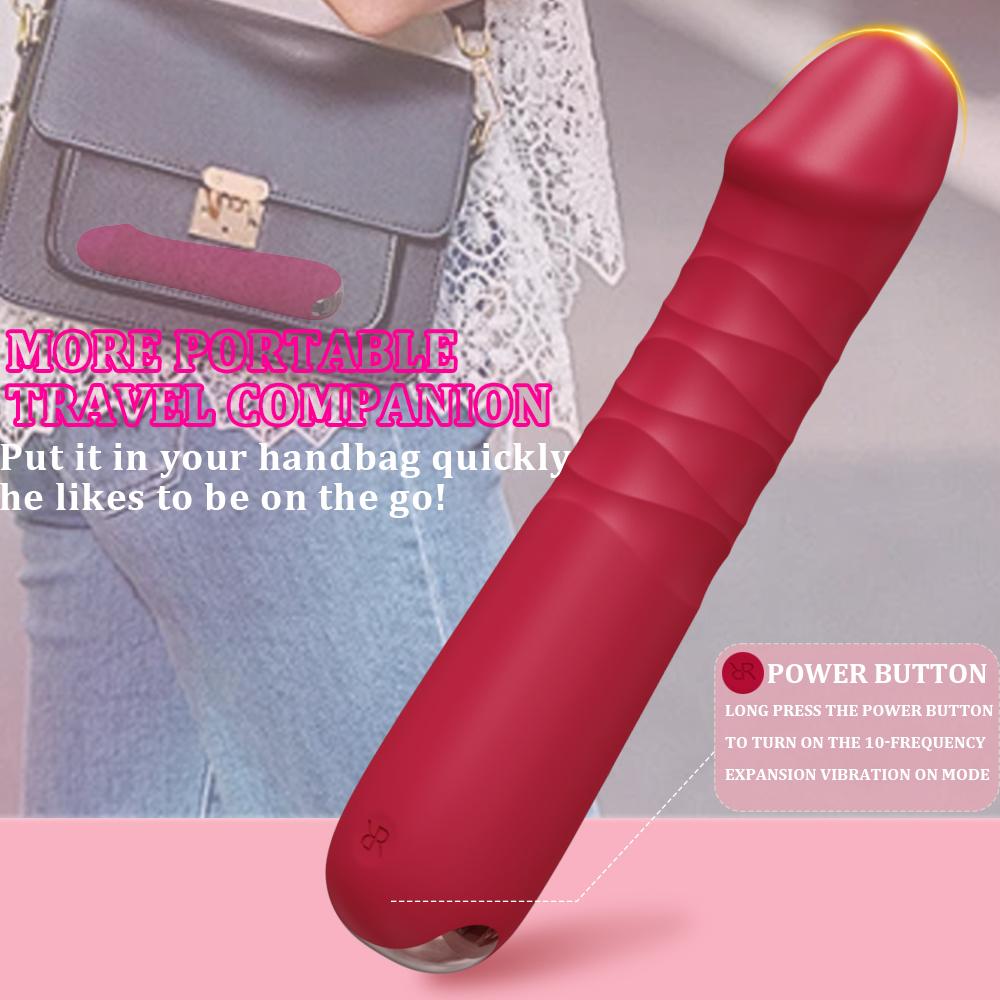 Automatic Telescopic Dildo Vibrator Powerful G Spot Vagina Stimulator Female Nipple Clitoris Masturbator Adult Sex Toy For Women