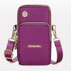 Borsa a tracolla impermeabile in nylon da donna per telefono, borsa a marsupio piccola, custodia da cintura, portafoglio