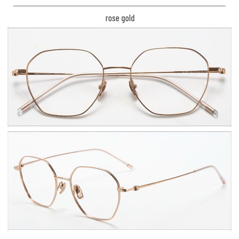 Retro Full Titanium Green Eyeglass Frame for Men & Women - M860, Prescription Ready