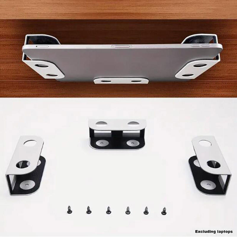 Under Desk Laptop Mount Holder Adjustable Ergonomic Notebook Tray with Slide-out Keyboard Storage