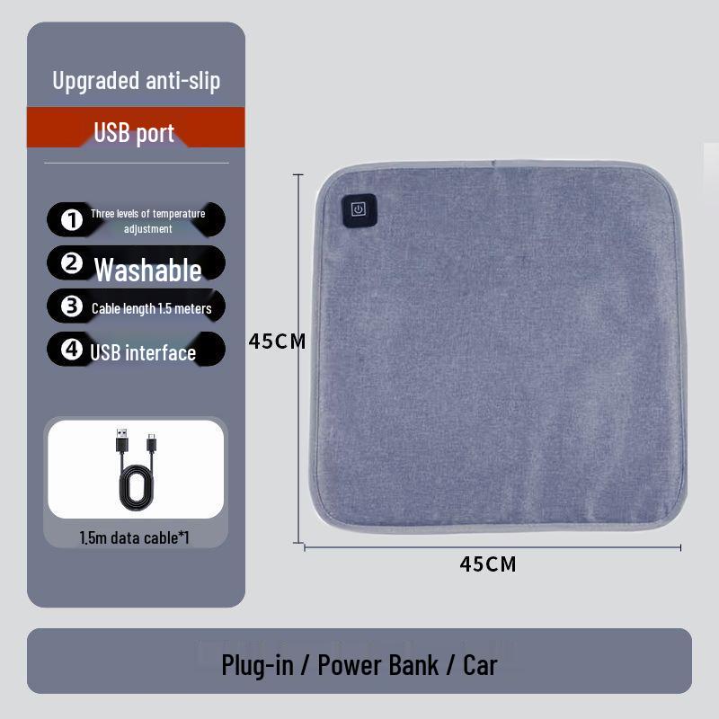 

Cross-Border Heated Seat Cushion with Three-Speed Temperature Control - Office Winter Essential 45