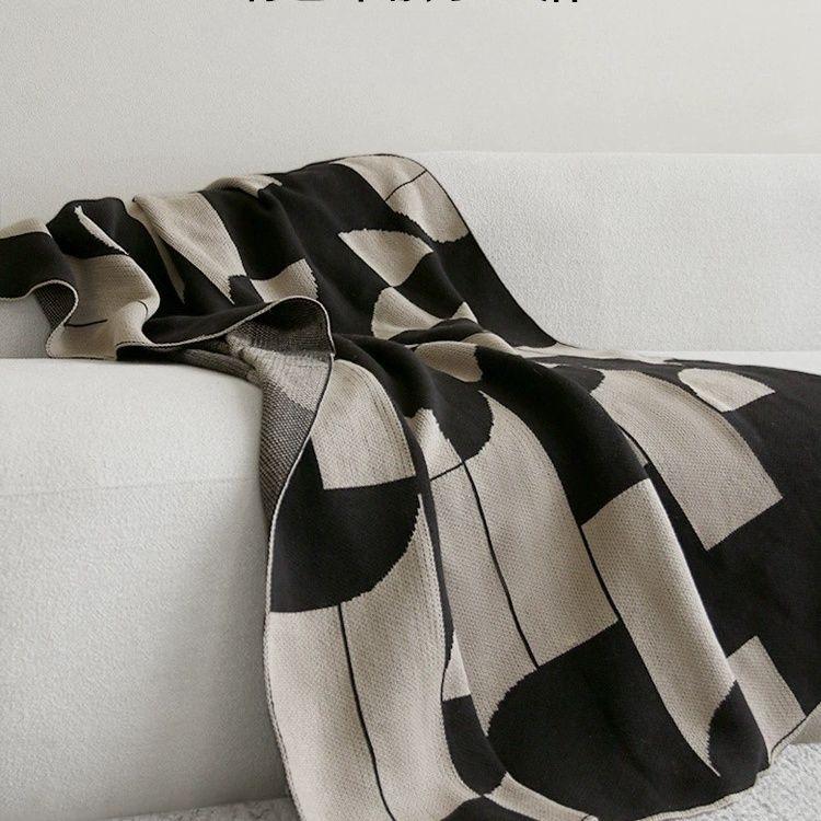Coperta a cupola maniero vintage UK - Caffè nero Plaid AC per divano soggiorno e pisolino in ufficio