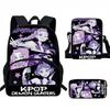 K-POP Lovci démonů Studentský batoh - 3 kusy
