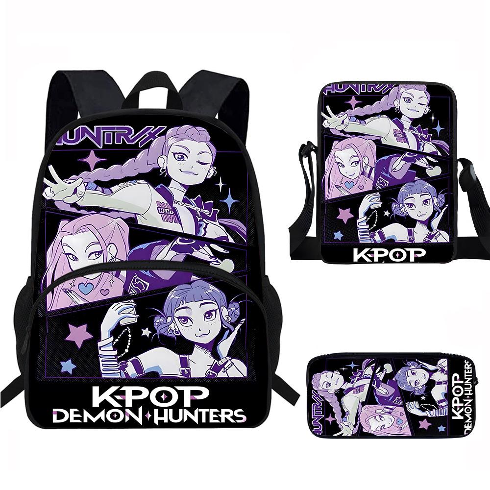 K-POP Lovci démonů Studentský batoh - 3 kusy