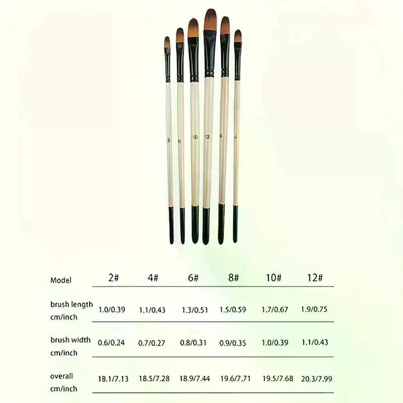 32Pcs Paint Brush Set For Acrylic Painting Premium Nylon Bristles With Round Filbert,Flat,Fan,Angle,Fine Detail Brush For Artist