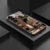 Leopard Print Design Tempered Glass Phone Case Suitable for Samsung Galaxy S26 S25 S24 S23 S22 S21 S20 FE/Ultra/Plus Anti Drop