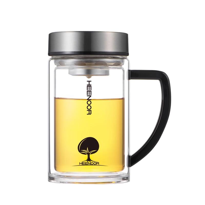 Xinuo Double Wall Glass Tea Infuser Mug
