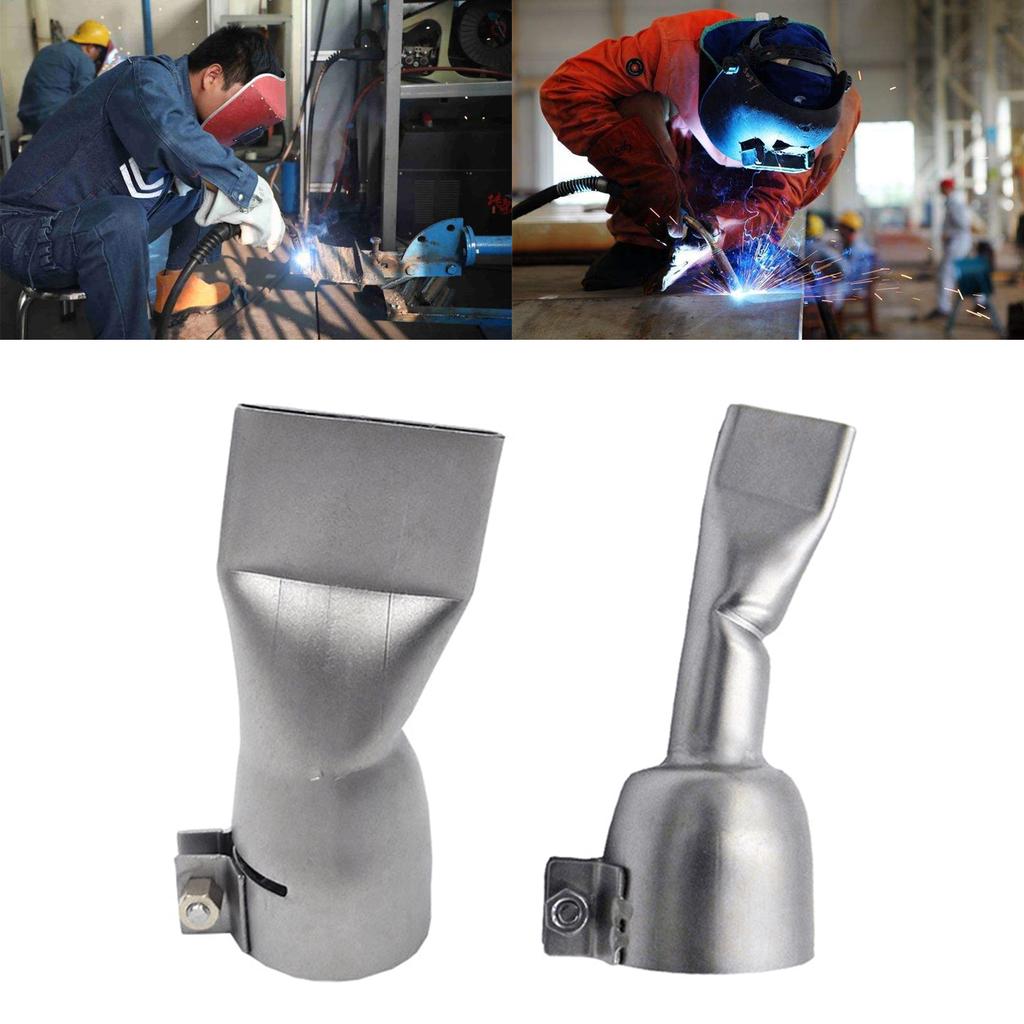 Durable Hot Air Gun Nozzle Tubular Flat Welding Nozzle Heat Gun Tips for 1600W Plastic Welder Tuyere Accessories