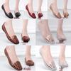 Korean-Style Square Toe Low-Cut Transparent Slip-On Women's Sandals