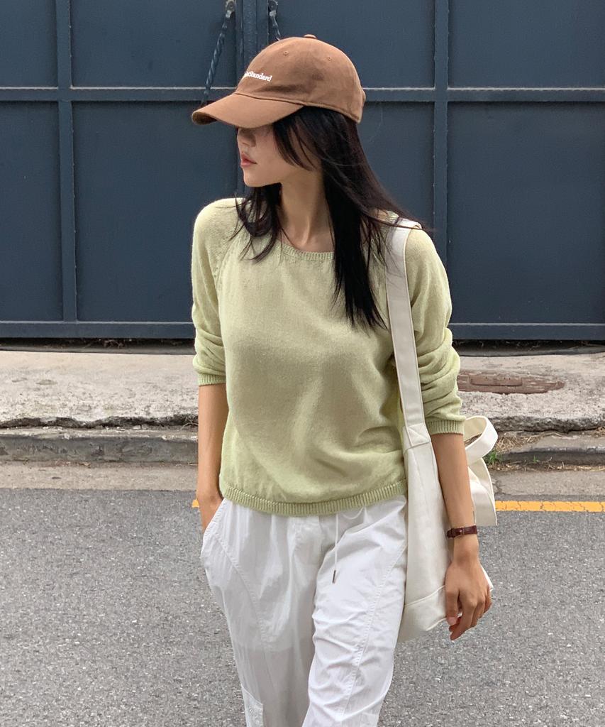 Yulago Loose Linen Boatneck Knit