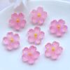 10Pcs New Cute 20mm Resin Mini Cherry Blossoms Flat Back Cabochon Scrapbook Kawaii DIY Embellishments Accessories
