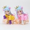 10CM Anime NO GAME NO LIFE Action Figure Cute Shiro Figurine Doll PVC Decor Model Statue Ornaments Collection Models Toys Gifts