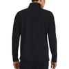 Under Armour Solid 1/4 Zip Training Slim Fit Long Sleeve T-Shirt Men Tops Black 1379673-001