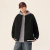 MINISO Men's 2024 Winter Thick Color-block Baseball Collar Padded Jacket