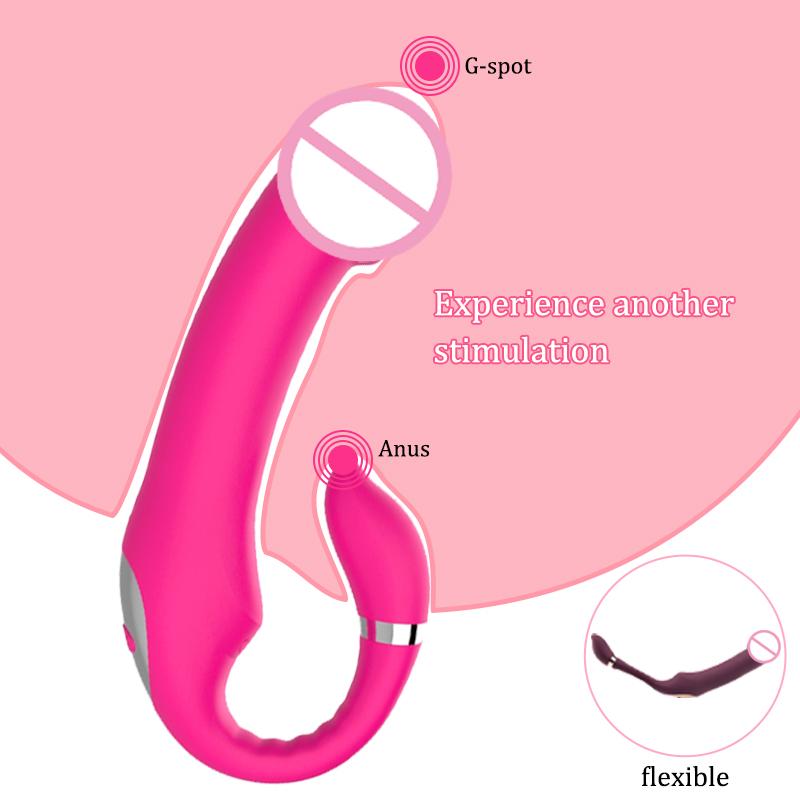 10 Speeds Double Heads Dildo Vibrators Female G Spot Vibrating Vagina Anal Prostate Massager Adult Sex Toys For Women Couples