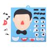 3D Children Jigsaw Material Kit Toys Stickers Facial Expressions DIY Assembling Puzzles Handmade Toys
