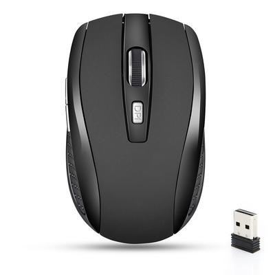 Kabellose Maus, leise Maus, 2,4 G, tragbar, mobile optische Büromaus, einstellbare DPI-Stufen für Notebook, PC, Laptop, MacBook