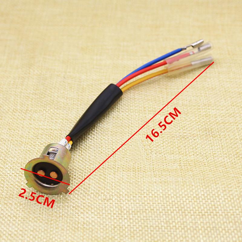 Headlight Bulb Lamp Holder Ignitor Wire Motorcycle Electric Vehicle Single Claw