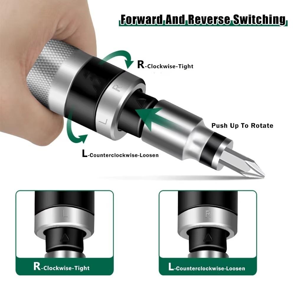 7PCS High Torque Impact Screwdriver Hardness Screw Tool Set Non-slip Screw Extractor Hand Tool