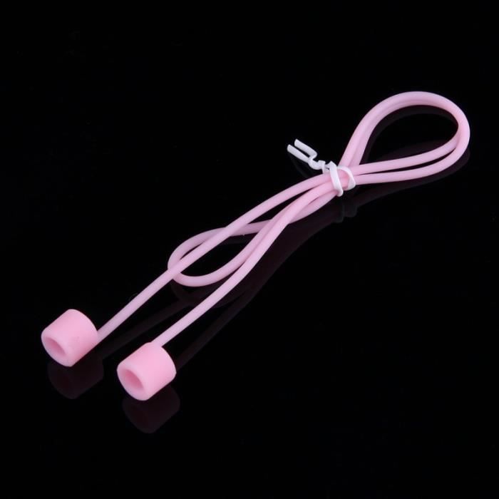 Earphone Holder - Apple - Airpods - Fluorescent Silicone - Pink - Anti-Loss