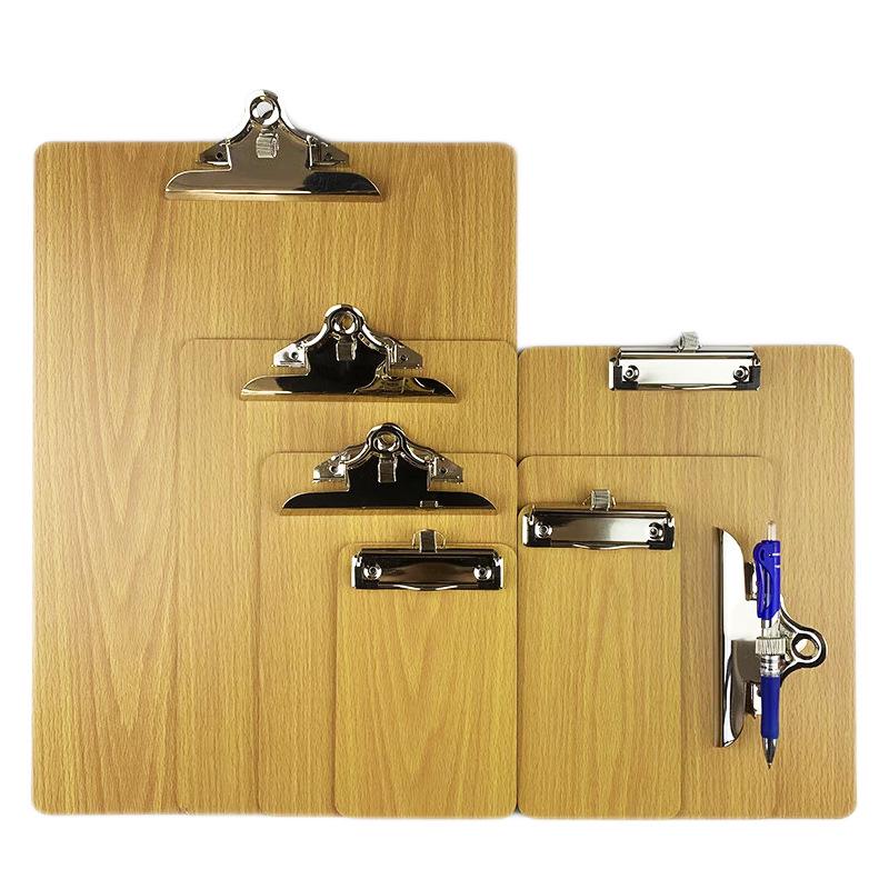A4 Clipboard with Pen Holder, A5 Writing Pad, A3 Wooden Menu Holder, Cardboard Stationery Board