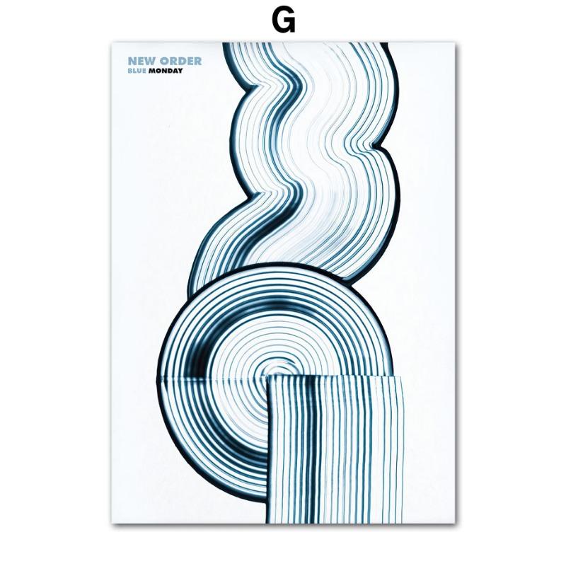 Modern Abstract Bauhaus Lines Eye Geometric Wall Art Canvas Painting Nordic Posters and Prints Pictures For Living Room Decor