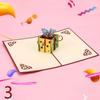 Christmas Birthday Valentine Greeting Card Paper Art Multi Patterns 3D Greet Cards Birthdays New Year Festival Carding Gift