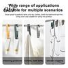 Wall Hangers for Small Objects Laundry Hook with Clip, Non-Drilling ABS Closet Organizer, Multi Purpose Bathroom Towel Holders Durable Anti-slip