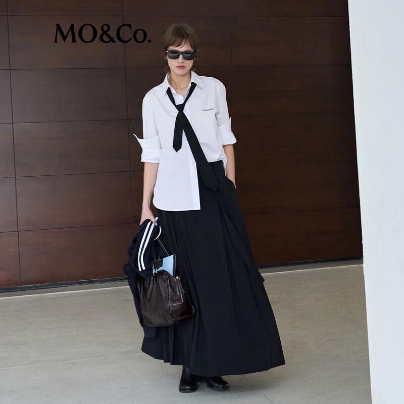 МО&Ко. Новая юбка-миди А-силуэта в китайском стиле Мамянь с поясом L