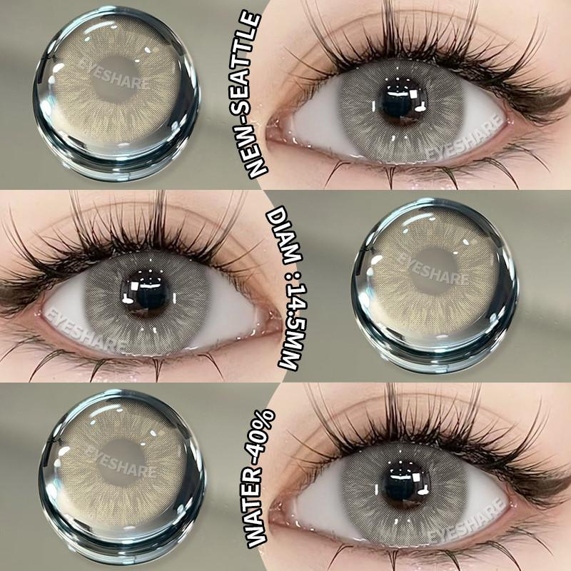 Eyeshare Contact Lens Colored 2pcs Brown Natural Lenses High Quality Yearly Beauty Pupils Fashion Eye Contacts