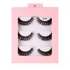 Roll 3 Pairs Of Chemical Fiber False Eyelashes Simulation Curled Thick Eyelashes