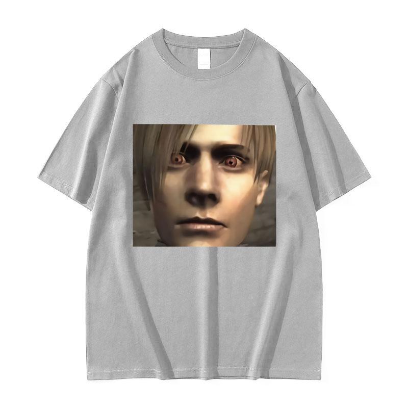 Leon S Kennedy Resident Evil Graphic T Shirt Unisexs Retro High Quality Fashion Tshirts Gothic Clothing Oversized Cotton Tshirt