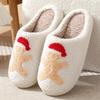 Christmas Fluffy Home Slippers Women Winter Comfort Soft  Indoor Cotton Slippers Woman Funny Shoes House Non-slip Slides Women