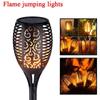 1/2/4/6/8/10/12Pcs Solar Flame Torch Light Flickering Light Waterproof Garden Decoration Outdoor Lawn Path Yard Patio Floor Lamp