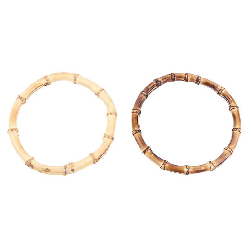 Gift Box Handle Round Bamboo Purse Handles Diy Bamboo Detachable Bamboo Bag Handles Handbag Band Handle