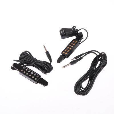 Guitar Pickup Acoustic Guitar Sound Hole Pickup Magnetic With Audio Cable Tone Volume Controller Guitar Parts Accessories