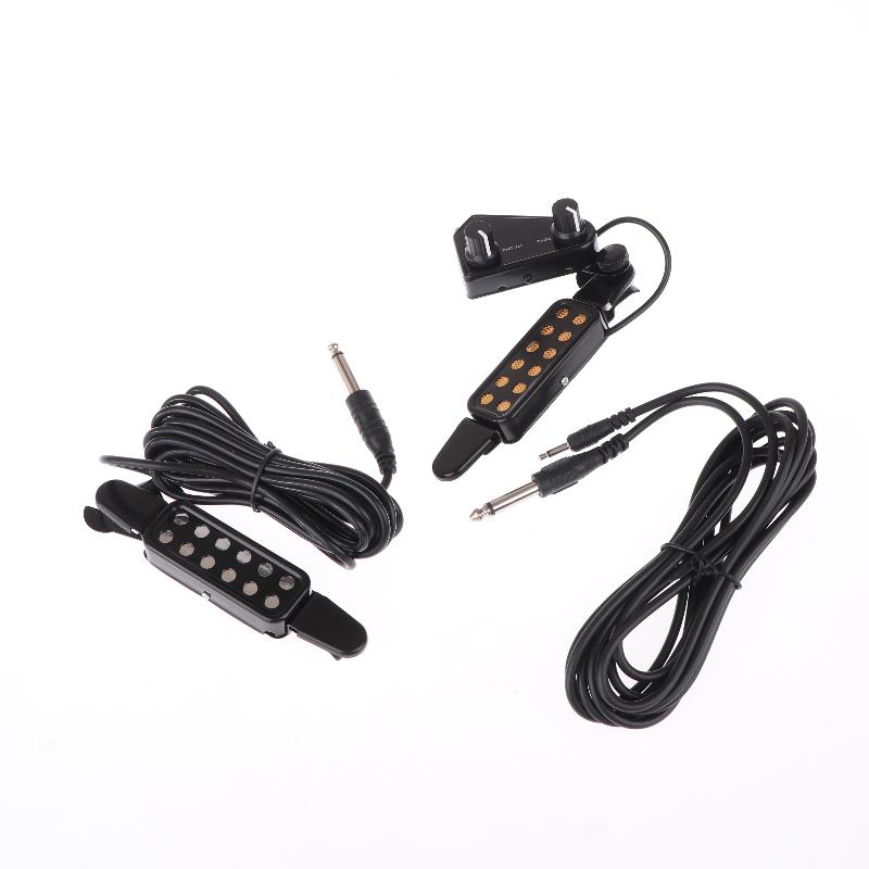 Guitar Pickup Acoustic Guitar Sound Hole Pickup Magnetic With Audio Cable Tone Volume Controller Guitar Parts Accessories