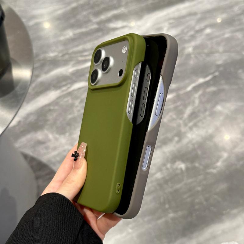 Frameless Candy Color Case For 17 16 15 14 13 12 11 Pro Max Plus Shockproof Ultra Thin Cooling Armor Matte Cover