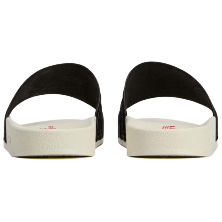 100 Thieves x Adidas Adilette Slide Black Red Unisex Sneakers Core-Black JR9152