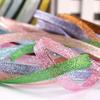 25Yards 6mm Multicolor Silk Satin Organza Ribbon Glossy Glitter Ribbon Wedding Cake Gift Decoration Crafts Garment Accessories