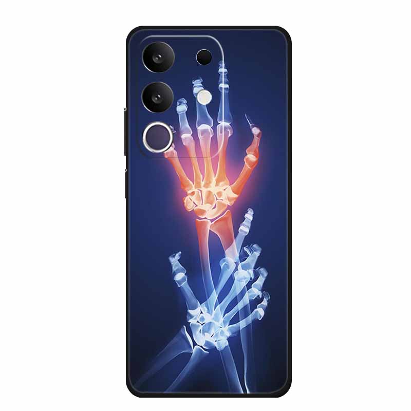 Phone Case For Vivo T4x 5G Y300T 2025 Case 6.72" Black Silicone TPU Soft Back Cover For Vivo Y29 4G Cases Y 29 Coque Funda Para