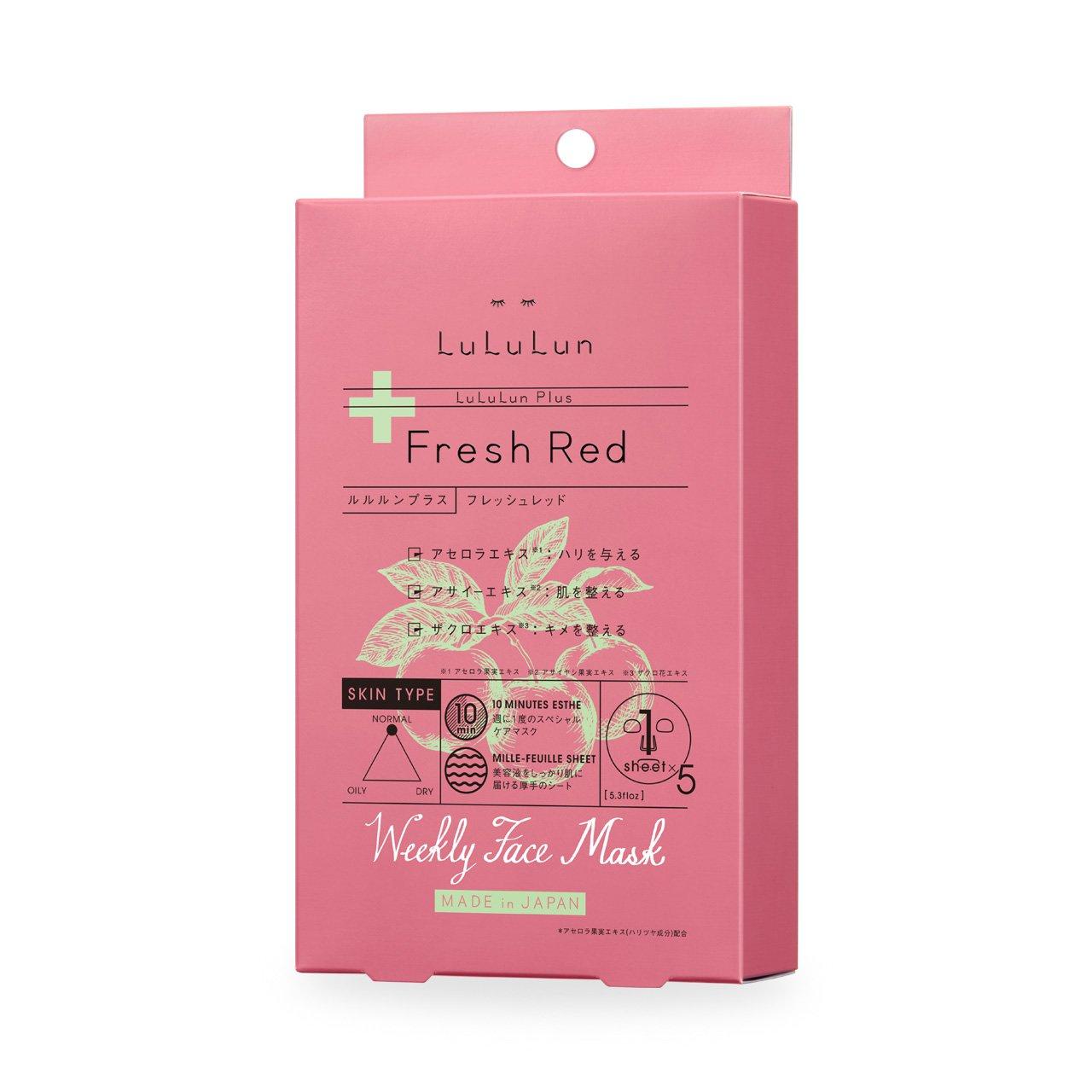 

Маска для лица Lululun Plus Fresh Red 5 штук