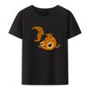 Goldfish Graphic Tshirt Funny Tee New Arrival Aesthetic Tshirts Unisex Retro Camisa Masculina Cartoon Unisexs Top Loose